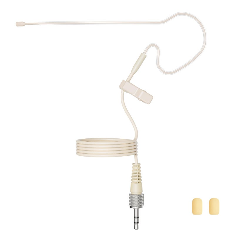 JK J K Low Profile Light-Weight Headset Headworn Earhook Microphone MIC-J S90 Compatible with Sennheiser Wireless System - Image 3